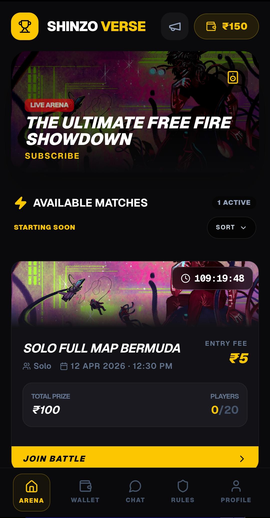 Arena Screen