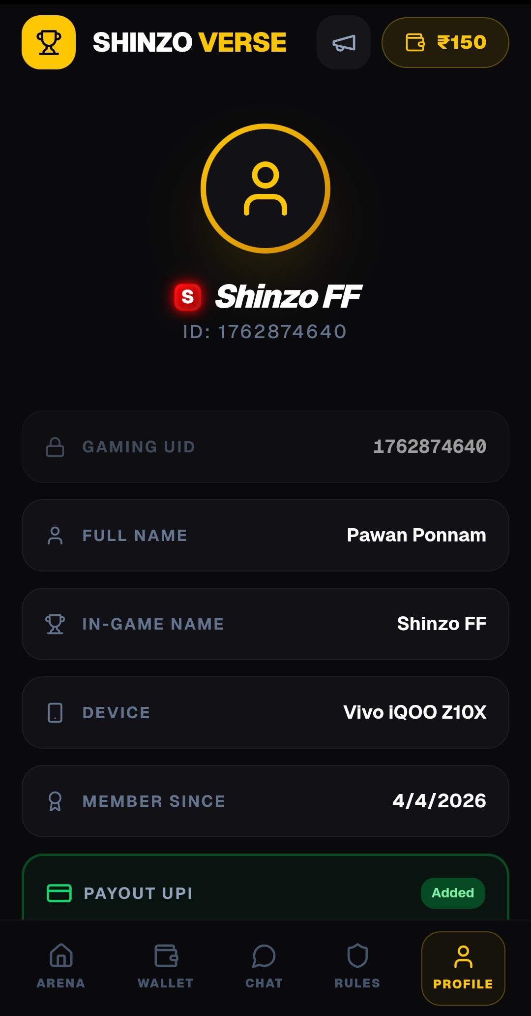 Profile Screen